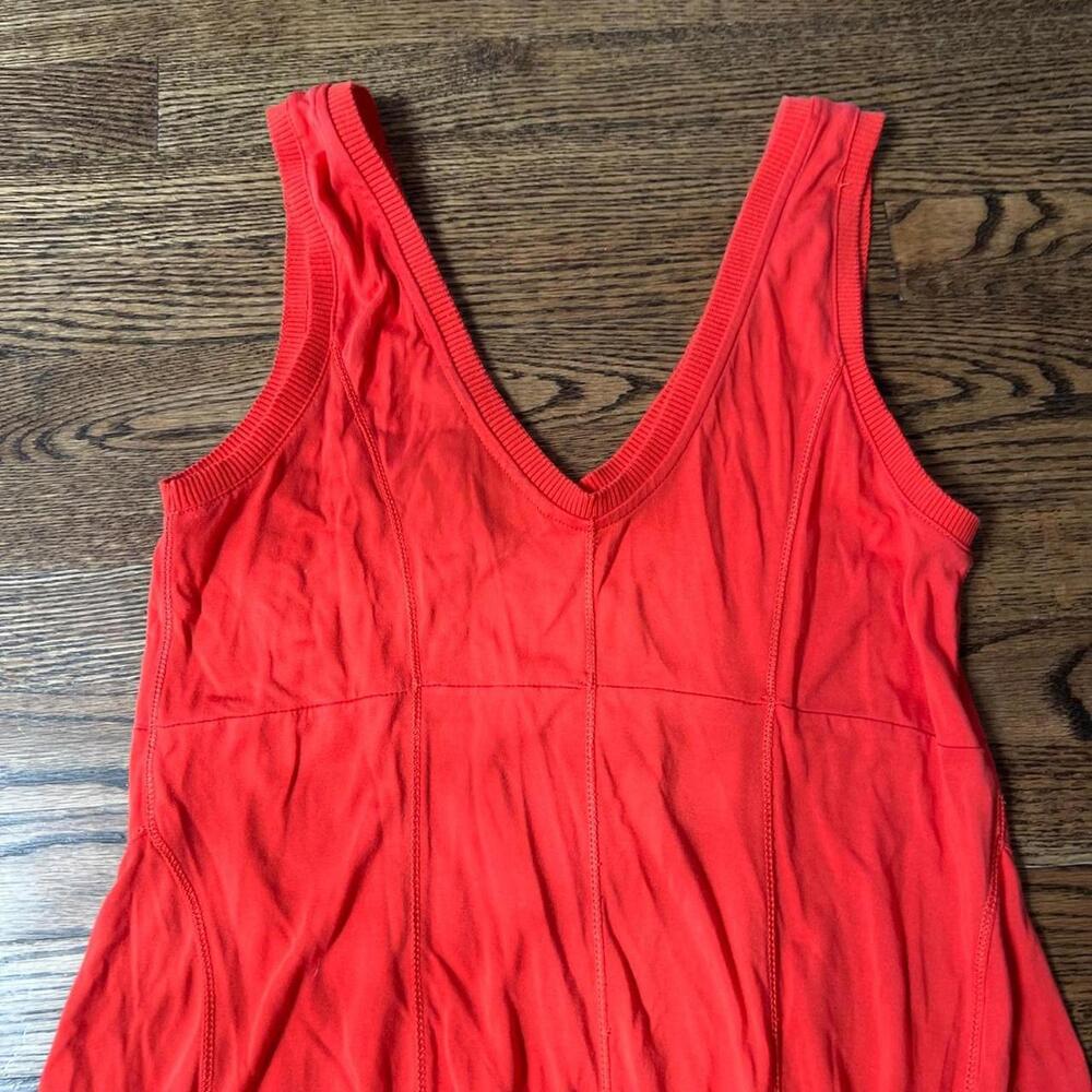 Red flowy A line comfortable basic Maeve Anthropo… - image 8